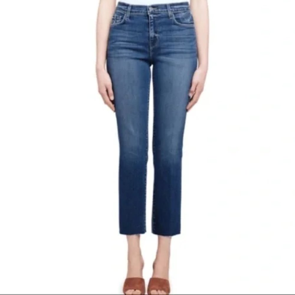 L'AGENCE Sada High Waist Slim-Leg Crop Jeans 26
